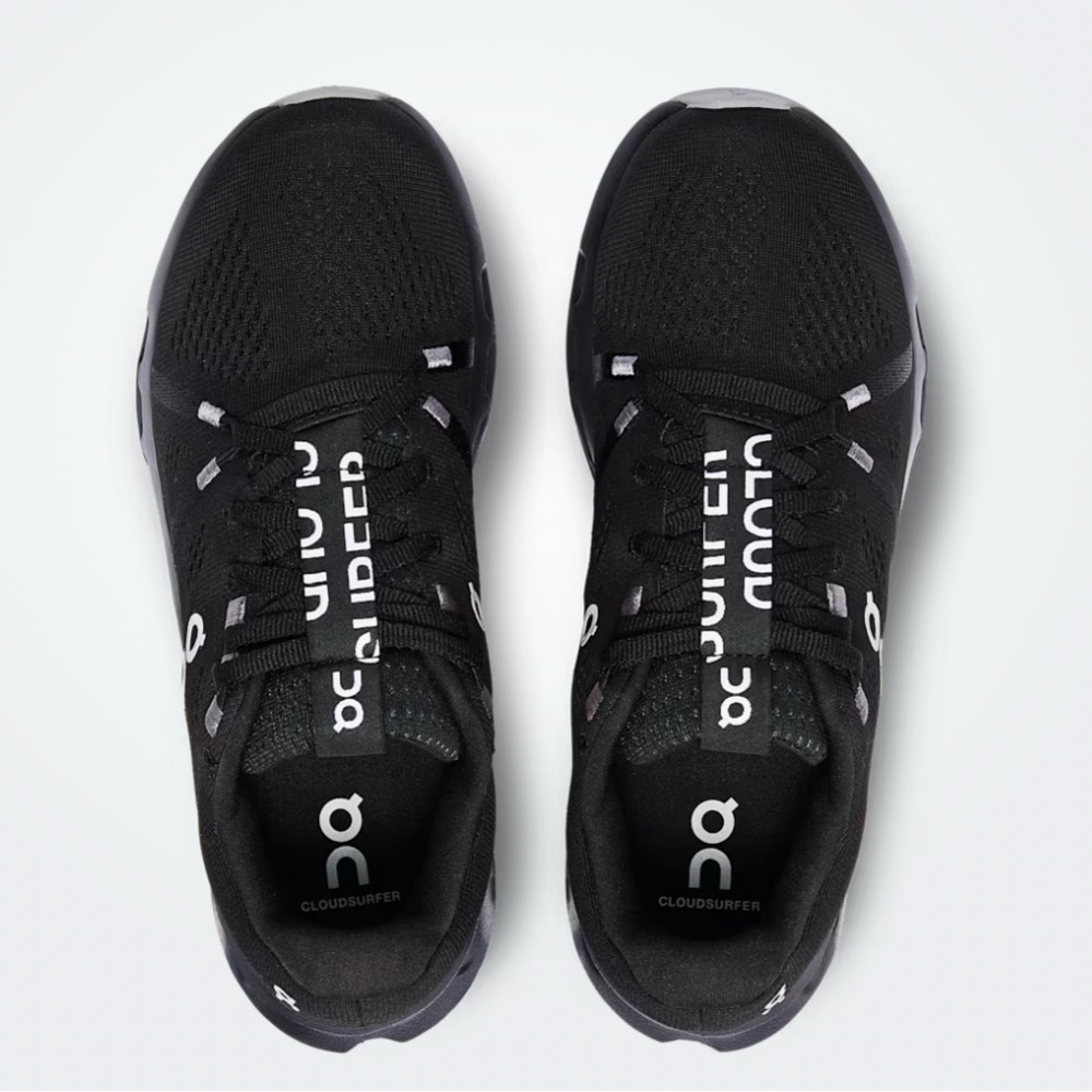 On Running Women’s Black Cloudsurfer Athletic Shoes